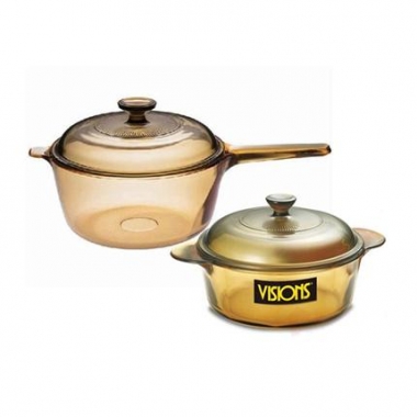 康宁VISIONS 2.5L+0.8L晶彩透明锅套装（VSP-2.5+VS-08/CN）