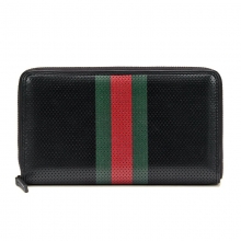 古琦GUCCI黑色牛皮长款拉链钱夹352264 BUZ3T 1073