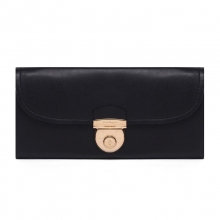 菲拉格慕Ferragamo女式黑色牛皮长款钱夹22C224 601144